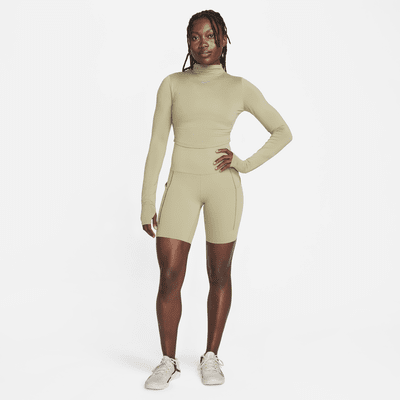 Nike Dri-FIT One Luxe Women's Long-Sleeve Cropped Top. Nike.com
