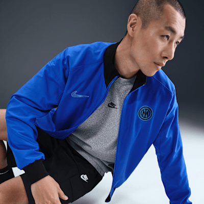 Fotbollsjacka Inter Milan Strike Nike Dri-FIT Anthem för män
