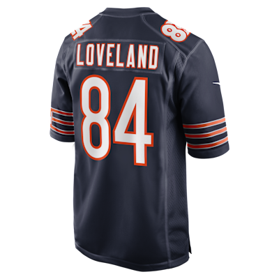 Jersey Nike de la NFL Game para hombre Colston Loveland Chicago Bears 2025 NFL Draft First Round Pick