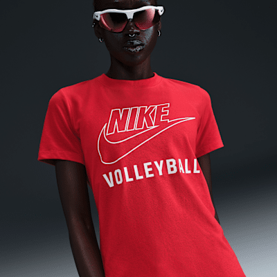 Playera de vóleibol para mujer Nike Swoosh