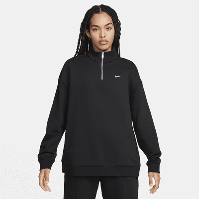 Nike Sportswear Women's Oversized 1/4-Zip Fleece Top. Nike PT