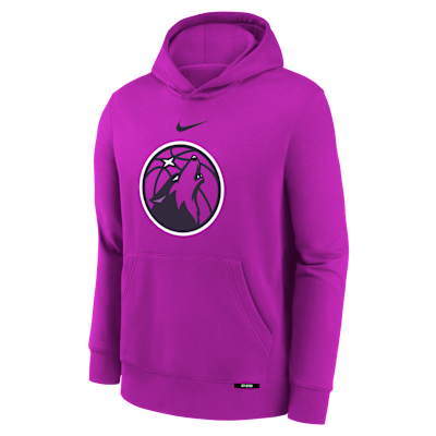 Sudadera con gorro de tejido Fleece para niños talla grande de los Minnesota Timberwolves Club Fleece City Edition