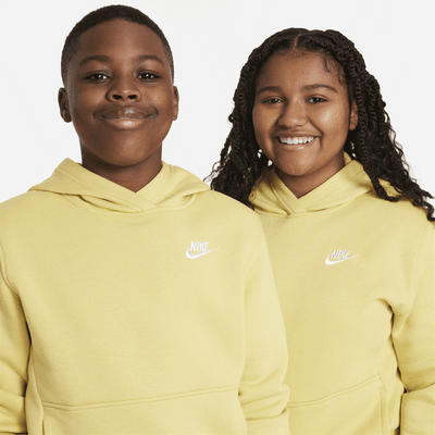 Nike Sportswear Club Fleece Big Kids' Pullover Hoodie (Extended Size)