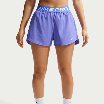 Nike Pro Women's Dri-FIT Mid-Rise Brief-Lined 3" Woven Shorts