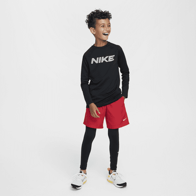 Tréninkové tričko Nike Pro Warm Dri-FIT s dlouhým rukávem pro větší děti (chlapce)