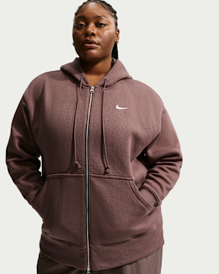 Женское худи Nike Sportswear Phoenix Fleece Oversized Full-Zip Hoodie (Plus Size)