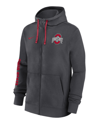 Мужское худи Ohio State Buckeyes Sideline Team Issue Nike College Full-Zip Hoodie