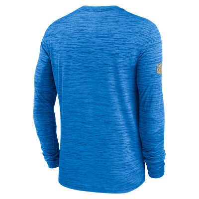 Los Angeles Chargers Sideline Team Issue Velocity Men's Nike Dri-FIT NFL Long-Sleeve T-Shirt