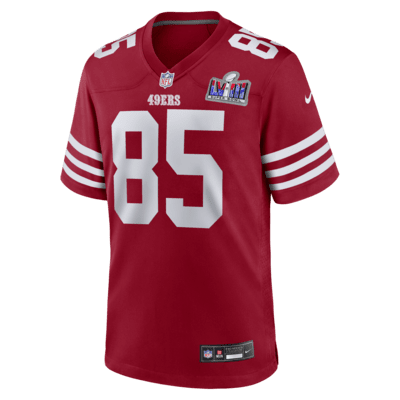 Jersey Nike de la NFL Game para hombre George Kittle San Francisco 49ers Super Bowl LVIII