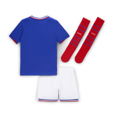 Divisa da calcio replica in 3 pezzi Nike FFF 2024/25 Stadium per bambino/a – Home