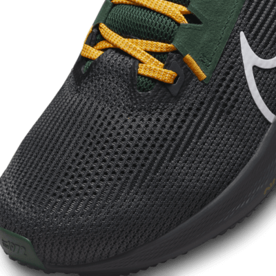 Unisex Green Bay Packers Nike Gray Zoom Pegasus 38 Running Shoe