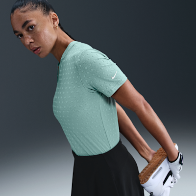 Nike Tour Women's Dri-FIT Short-Sleeve Blade Jacquard Golf Polo