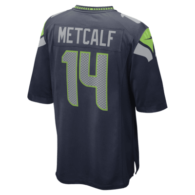 Camisola de jogo de futebol americano NFL Seattle Seahawks (DK Metcalf) para homem