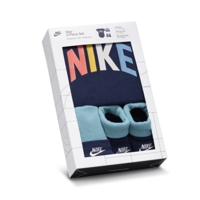 Nike Powder Play Baby (0-9M) 3-Piece Boxed Set