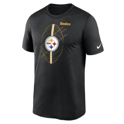 Nike Men's Pittsburgh Steelers Legend Logo Essential 3 T-Shirt - Black