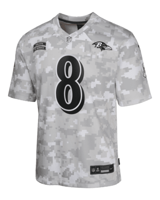 Подростковые джерси Lamar Jackson Baltimore Ravens Salute to Service Big Kids' Nike Dri-FIT NFL Limited Jersey