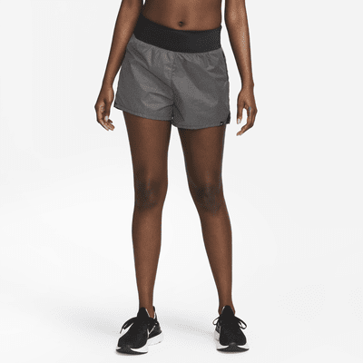 Shorts con diseño reflejante 2 en 1 de tiro medio de 8 cm para mujer ...