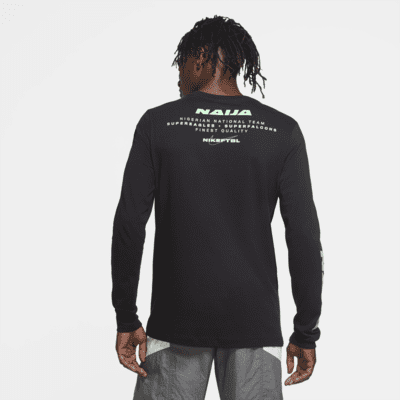 Nigeria Men's Long-Sleeve Soccer T-Shirt. Nike JP
