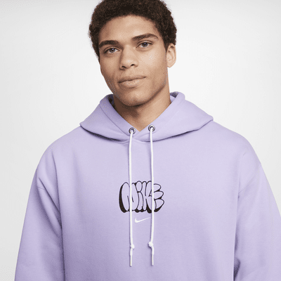 Felpa in fleece con cappuccio Nike Solo Swoosh – Uomo