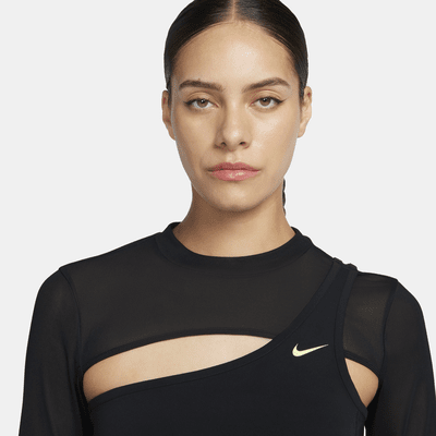 Nike Pro Women's Long-Sleeve Cropped Top