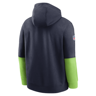 Seattle Seahawks Sideline Team Issue Club Men's Nike NFL Pullover Hoodie