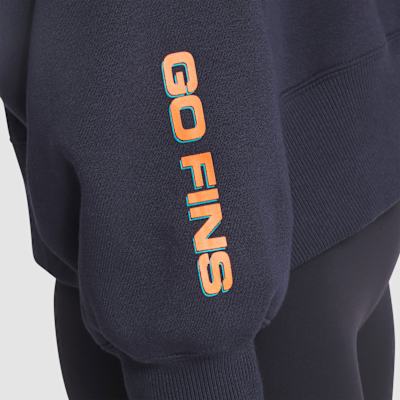 Miami Dolphins Rivalries Collection Oversized Women's Nike NFL Pullover Crew