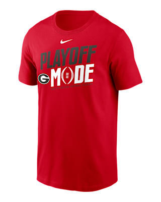 Мужская футболка Georgia 2025/26 College Football Playoff Bound Pass Protection Nike College для футбола