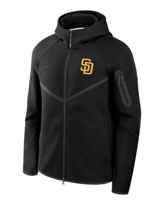 Мужская куртка San Diego Padres Tech Fleece Windrunner Nike MLB Full-Zip Hooded для бега