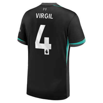 Virgil van Dijk Liverpool 2024/25 Stadium Away Men's Nike Dri-FIT Soccer Jersey