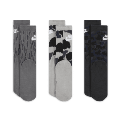 Nike Camo Dri-FIT Crew Socks (3 Pairs) Little Kids' Socks