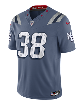 Мужские джерси Rhamondre Stevenson New England Patriots Rivalries Collection Nike Dri-FIT NFL Limited Jersey