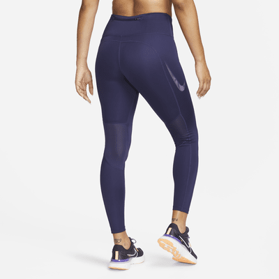 Leggings con gráfico de 7/8 de tiro medio con bolsillos para mujer Nike Fast