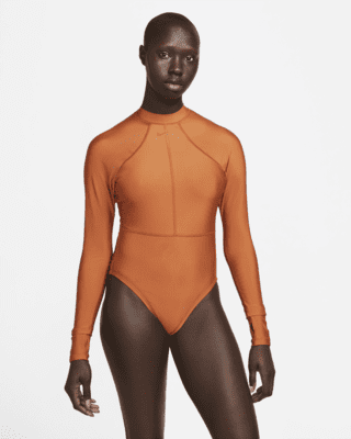 Женские  Nike Fusion Long-Sleeve One-Piece Swimsuit