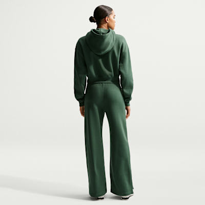 Oversized Nike Sportswear Phoenix Fleece kort henley-hættetrøje til kvinder