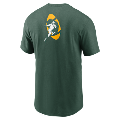 Playera Nike de la NFL para hombre Green Bay Packers Rewind Front And Back Hit Essential