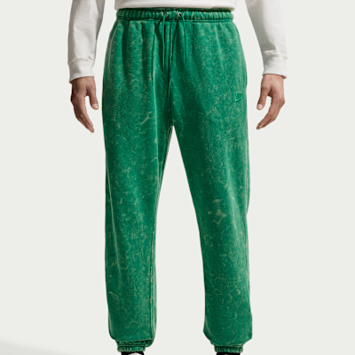 Pants de tejido Fleece con puño con efecto lavado para hombre Nike Sportswear Club