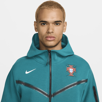 Portugália Tech Fleece Windrunner Nike Soccer hosszú cipzáras, kapucnis férfipulóver