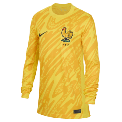 Equipación de portero Stadium FFF 2024/25 (Selección masculina) Camiseta de fútbol tipo réplica Nike Dri-FIT - Niño/a