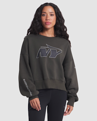 Женские  New York Jets Rivalries Collection Oversized Nike NFL Pullover Crew