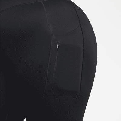 Legging 7/8 à taille haute et maintien supérieur avec poches Nike Go pour femme (grande taille)