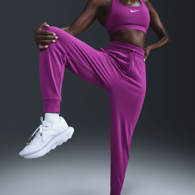 Joggers de French Terry de tiro alto de 7/8 para mujer Nike Dri-FIT One