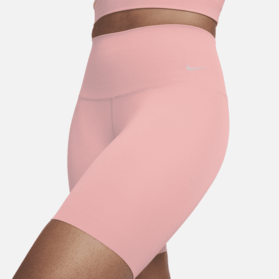 Shorts de ciclista de cintura alta de 20 cm con soporte suave para mujer Nike Zenvy