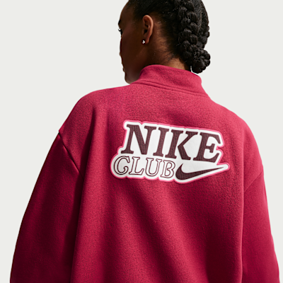 Nike Sportswear Women's Oversized 1/4-Zip Fleece Top