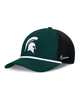 Мужские  Michigan State Primetime Rise Nike College Trucker Adjustable Hat