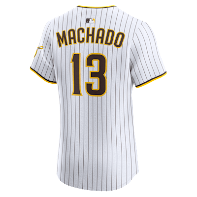 Jersey Nike Dri-FIT ADV de la MLB Elite para hombre Manny Machado San Diego Padres