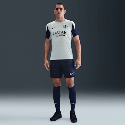 Haut de foot à manches courtes Nike Dri-FIT Inter Milan Strike pour homme