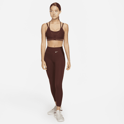 Bra deportivo con correas acolchado de baja sujeción para mujer Nike Indy Icon Clash