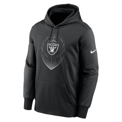 Sudadera con gorro sin cierre de la NFL Nike Therma para hombre Las Vegas Raiders Icon