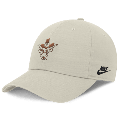 Gorra universitaria Nike Dri-FIT ajustable para hombre Texas Longhorns Legacy Club Swoosh