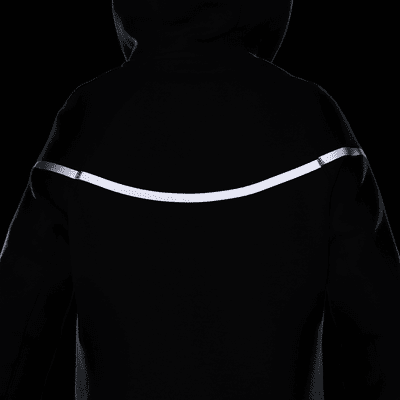 Bluza z kapturem i zamkiem na całej długości o designie odbijającym światło dla dużych dzieci (chłopców) Nike Sportswear Tech Fleece